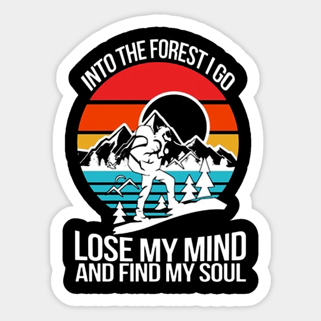 Into The Forest I Go Sticker by Burris